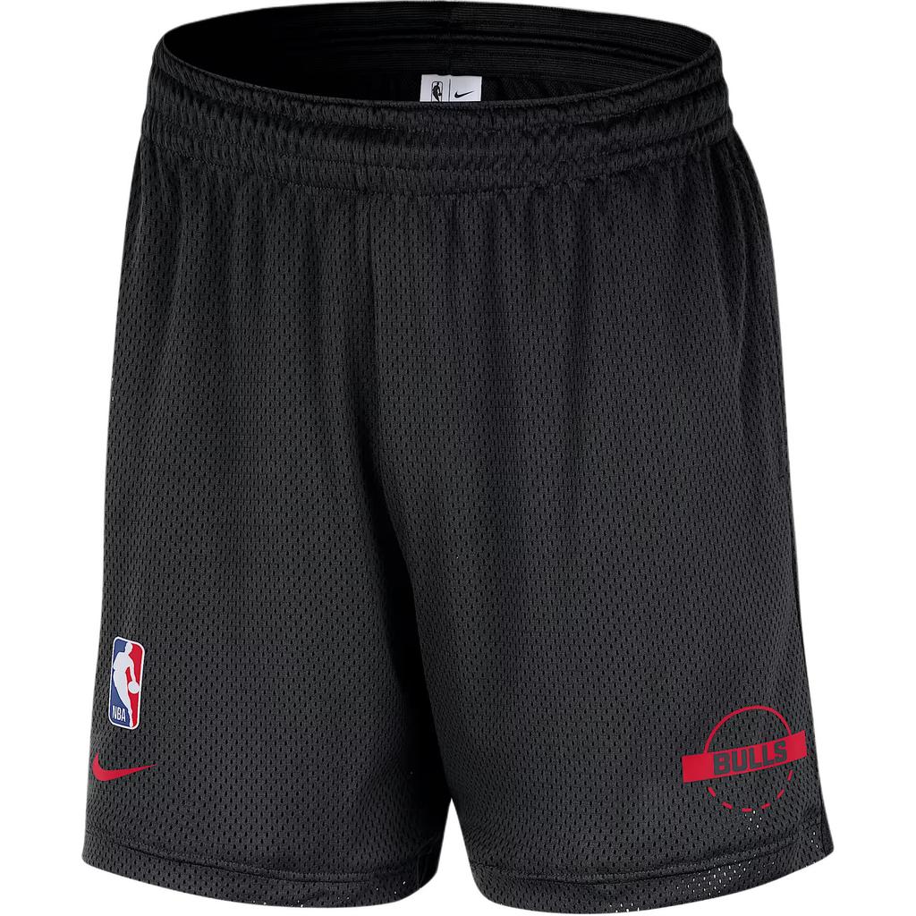 Nike Chicago Bulls Letter Logo Mid Waist Loose Fit Five Point Casual Shorts Men Shorts HM7335-010