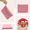 Mini Multifunction Rectangular Wallet Zipper Silicone Travel Pouch Space Saving Waterproof Cosmetic Bag Students