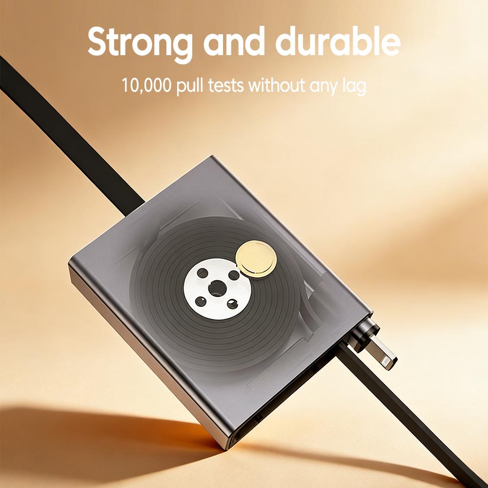 66w USB C Cable Type-C to Type-C Fast Charging Data Retractable Transfer Cable For iPhone 17/16/15 Xiaomi Huawei Samsung Phones