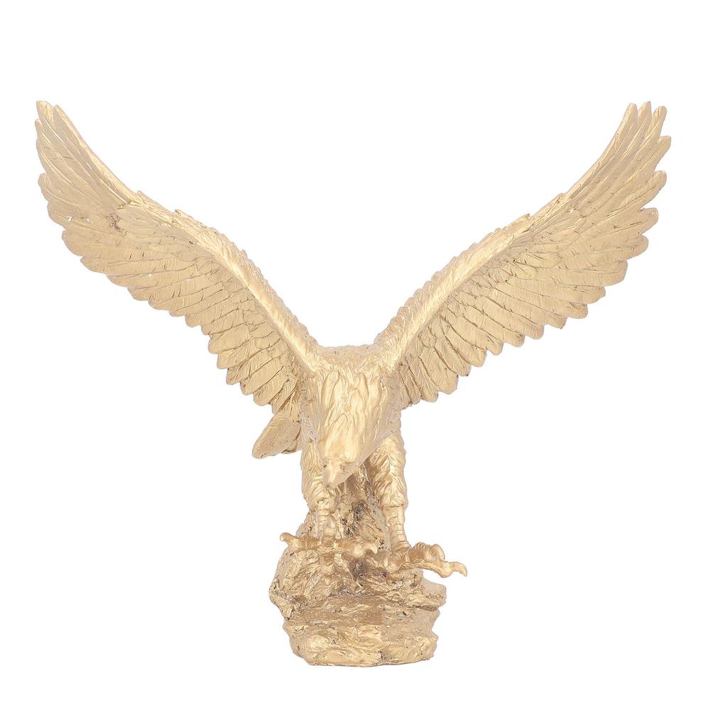 Majestic Eagle Statue Eagle Sculpture Tall Eagle On Rocks Statue Resin Ornament for TV Cabinet Wine