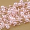 10M 8mm Beads Garland Pearl Strands Fish Chain Ribbon for Christmas Tree Wreath Gift Wrapping Decoration