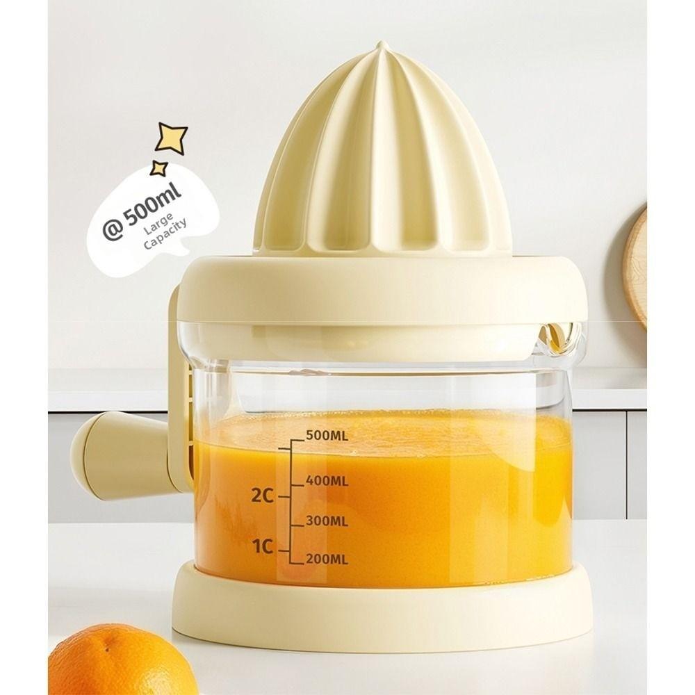 Scale Measure Hand Press Squeezer Transparent Fruit Residue Separator Citrus Press  Home Use