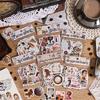 1Pc/50pcs Kawaii Vintage Recycling Collection Food and Coffee Sticker Pack DIY Scrapbook Handbook Aesthetic Stationery Supplies