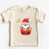 Jul Julenissen Bomull Barn T-skjorte Retro Jule-skjorte for Barn God Jul Småbarn Spedbarn Topper Klær
