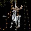 Snowflake Christmas Tree Ornaments Acrylic Crystal Hanging  Merry Christma