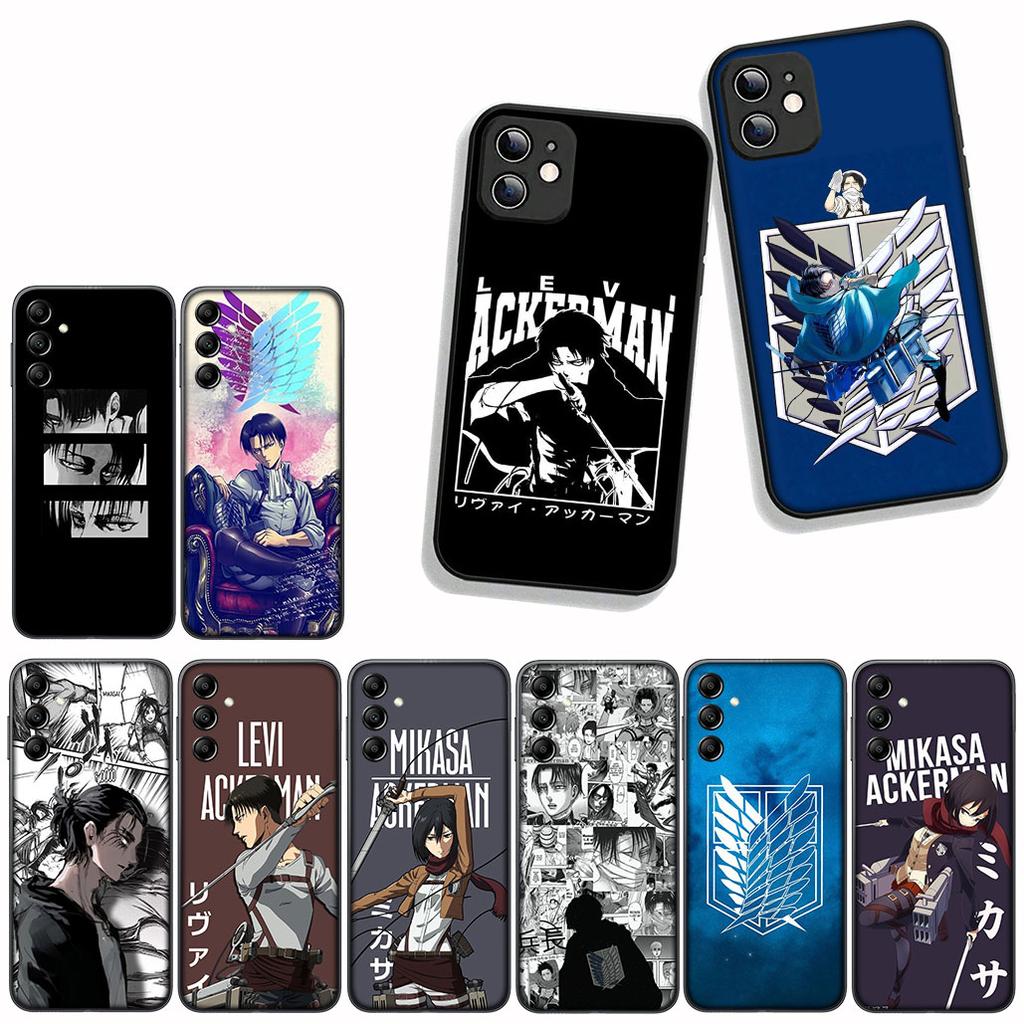 Coque Cover for OPPO A80 A60 A40 A38 A79 A16 A17 A58 A78 A94 A95 A57 A15 A74 A53 A96 A98 Case Attack On Titan Levi Eren Jaeger