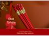 Red Double Happiness Ceramic Tableware Set: Wedding Bowl, Spoon, and Chopsticks Gift