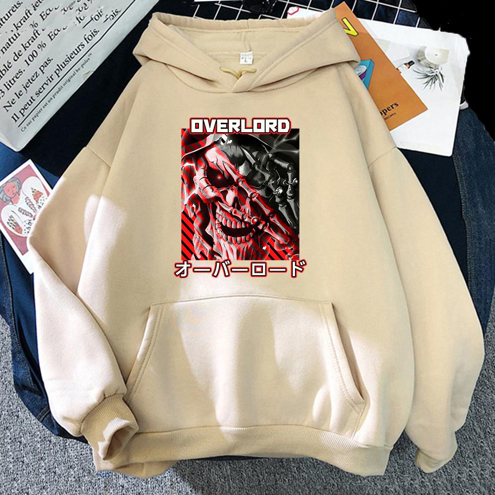 

Overlord IV Momonga с принтом в готическом стиле и в стиле панк, повседневная мужская толстовка с капюшоном с длинными рукавами и рисунком японского аниме, осень