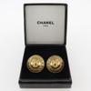 CHANEL logo cuffs flour vintage Plated Gold mens Used