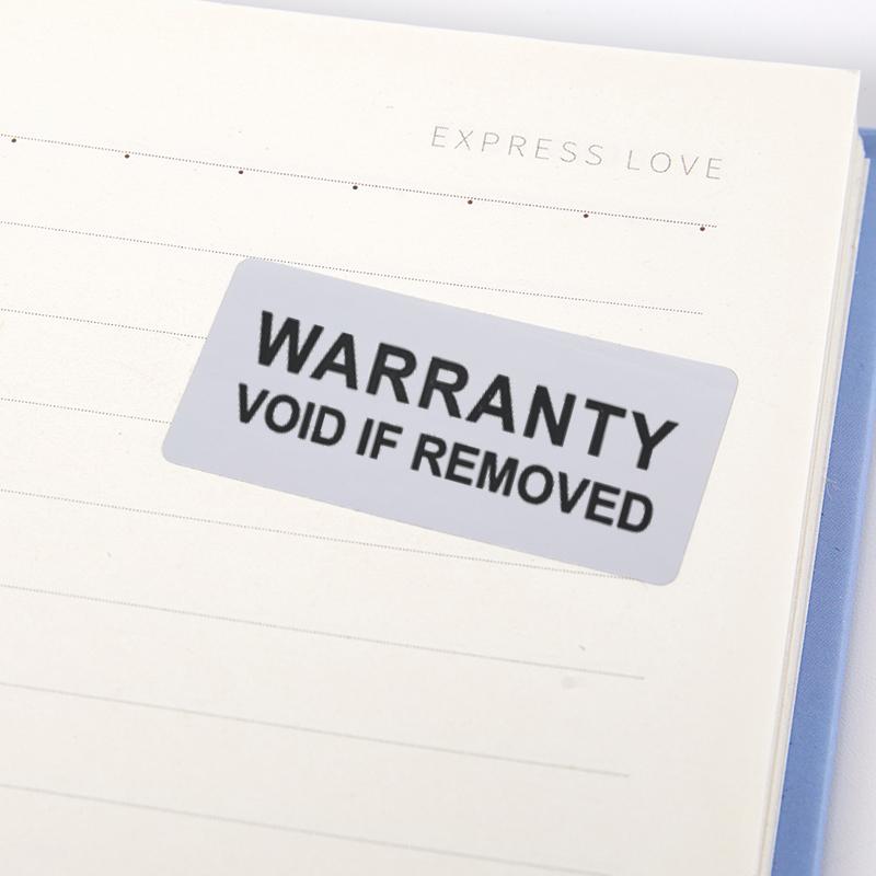100Pcs Warranty Protection Sticker (40Mm*20Mm) Tamper Proof Void Label Stickers