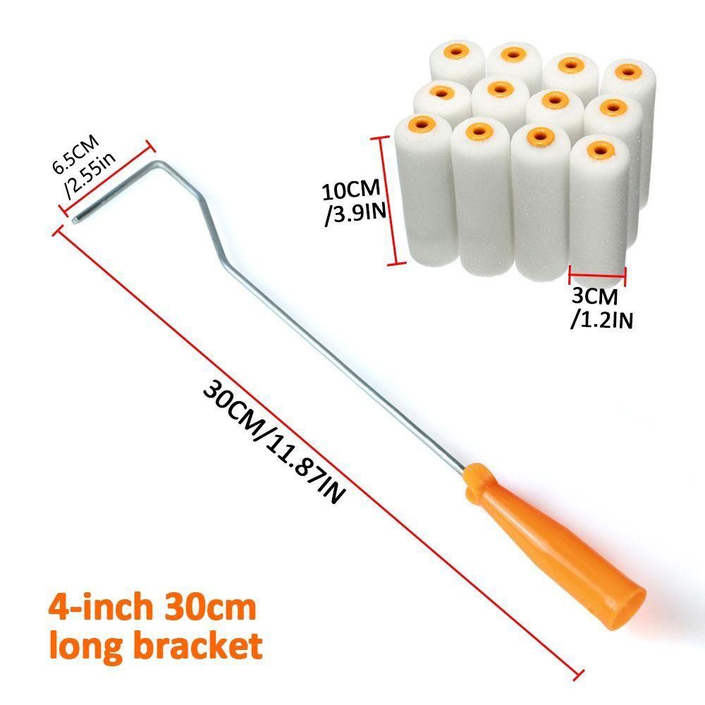 13 Pcs 100mm Paint Roller Sleeves Multifunctional Sponge Paint Roller Sleeves DIY Craft