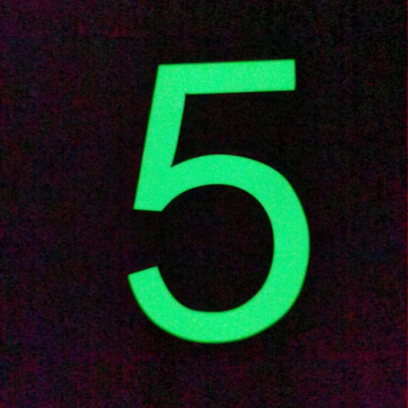 1pc Luminous Wall Sticker, Number Self-Adhesive Door Stickers, Home Decoration Stickers, Removable Door Number Stickers