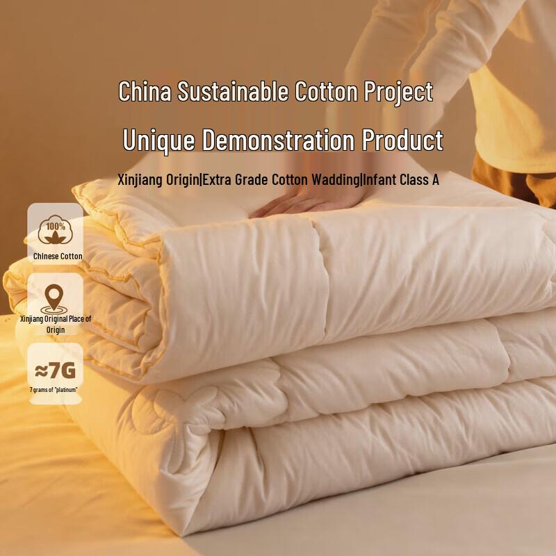 Mercury Home Textiles Pure Cotton Quilt 220x240cm (for 1.8m bed)