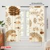 2pcs,2D Plane Printing Curtain Popular Woodland Critters Durable 100% Polyester Fabric (without Rod) Gifts Use for Bedroom