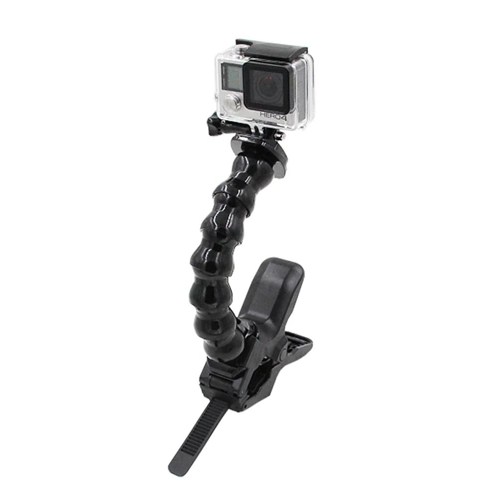 TELESIN Jaws Flex Clamp Mount Adjustable Gooseneck Mount for GoPro Hero 13 12 11 10 9 8 DJI OSMO Action 5Pro 4 3 Insta360 X5 X4