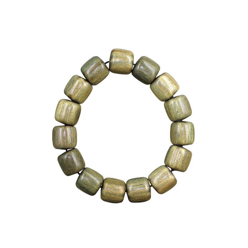 Argentinisches Grünes Sandelholz Buddhistisches Gebetsperlenarmband für Männer und Frauen