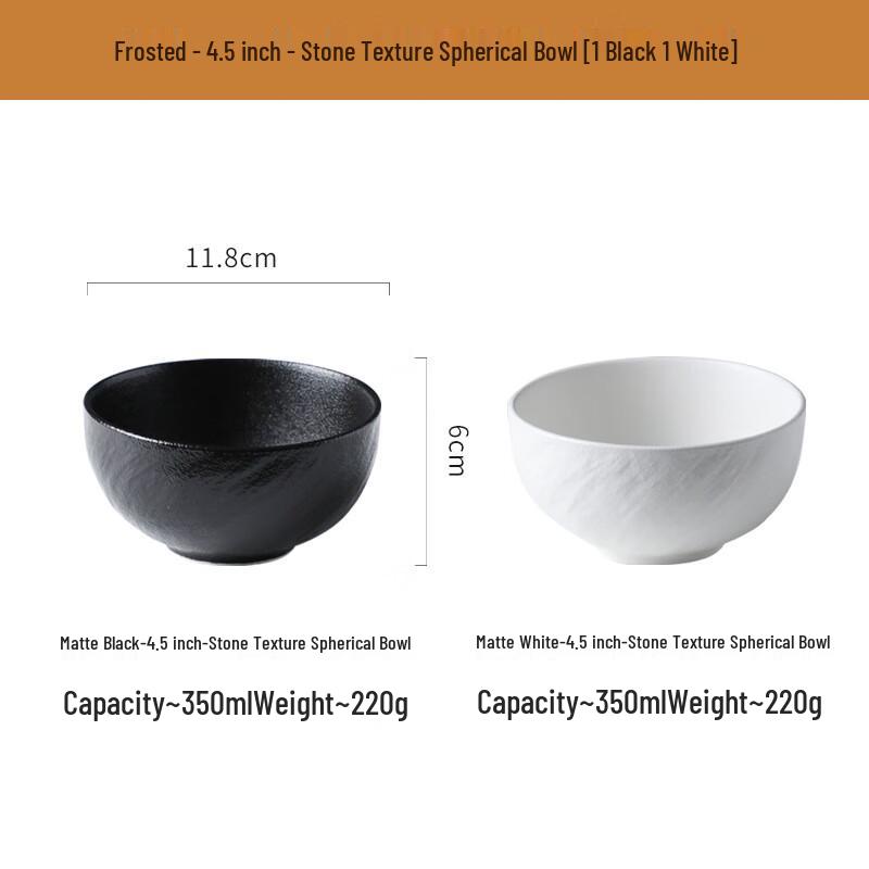 Deouxingguang Modern Ceramic Rice Bowl Set