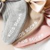 1-2Y Big Bow Princess Socks Simulated Pearl Bowknot Girl Middle Tube Sock Spring Summer Cotton Sock Baby Non-slip socks for Indoors