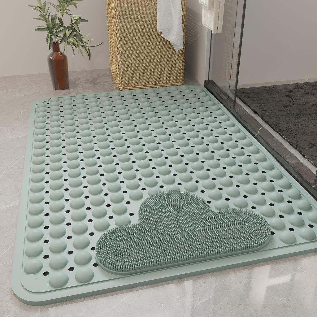Environmentally Friendly TPE Bathroom Anti Slip Pad Home Shower Room Elderly Pregnant Anti Fall Massage Foot Pads Bath House Safety Shower Mat