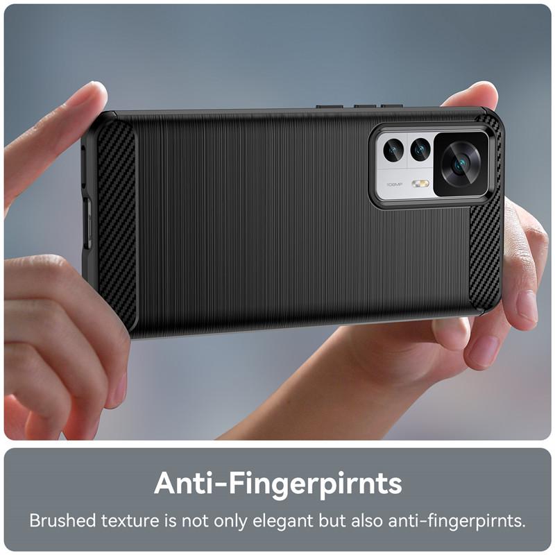 For Xiaomi 12T Case Xiaomi 12T  Cover 6.67 inch Carbon Fiber Shockproof Silicone Bumper For Xiaomi 12 12X 12S 12T Pro 12S Ultra