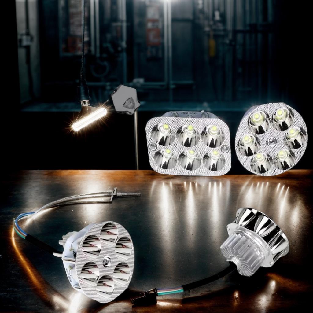 1x Universal Motorcycle LED Headlight - Far/Near Beam Spotlight for Motorcycle & Electric Car