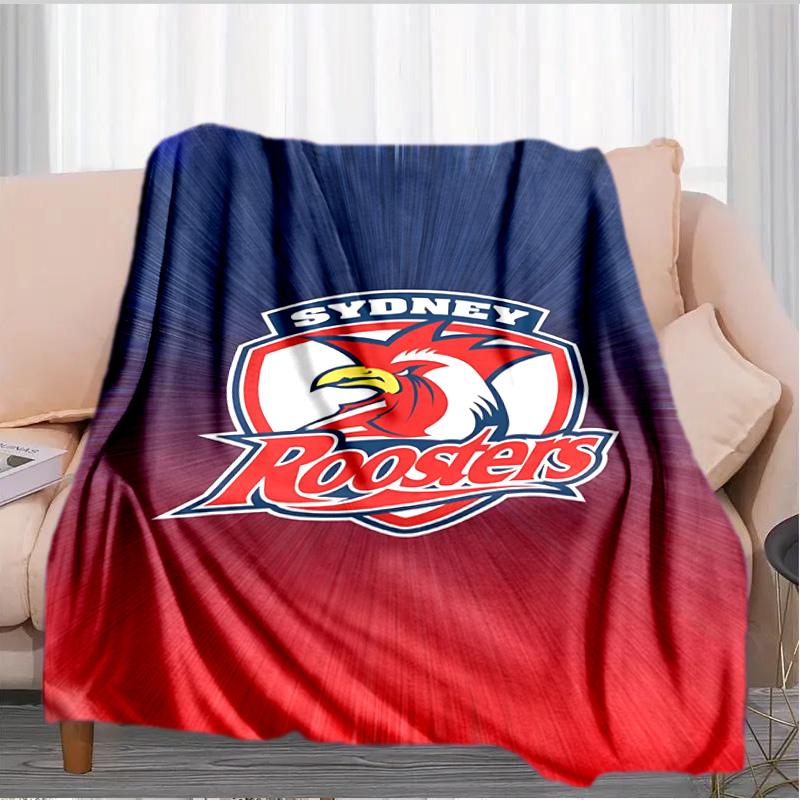 Sydney Roosters Team Spirit Blanket Suitable for Sofas, Beds, Offices, And Camping - Perfect Gift for Halloween Christmas