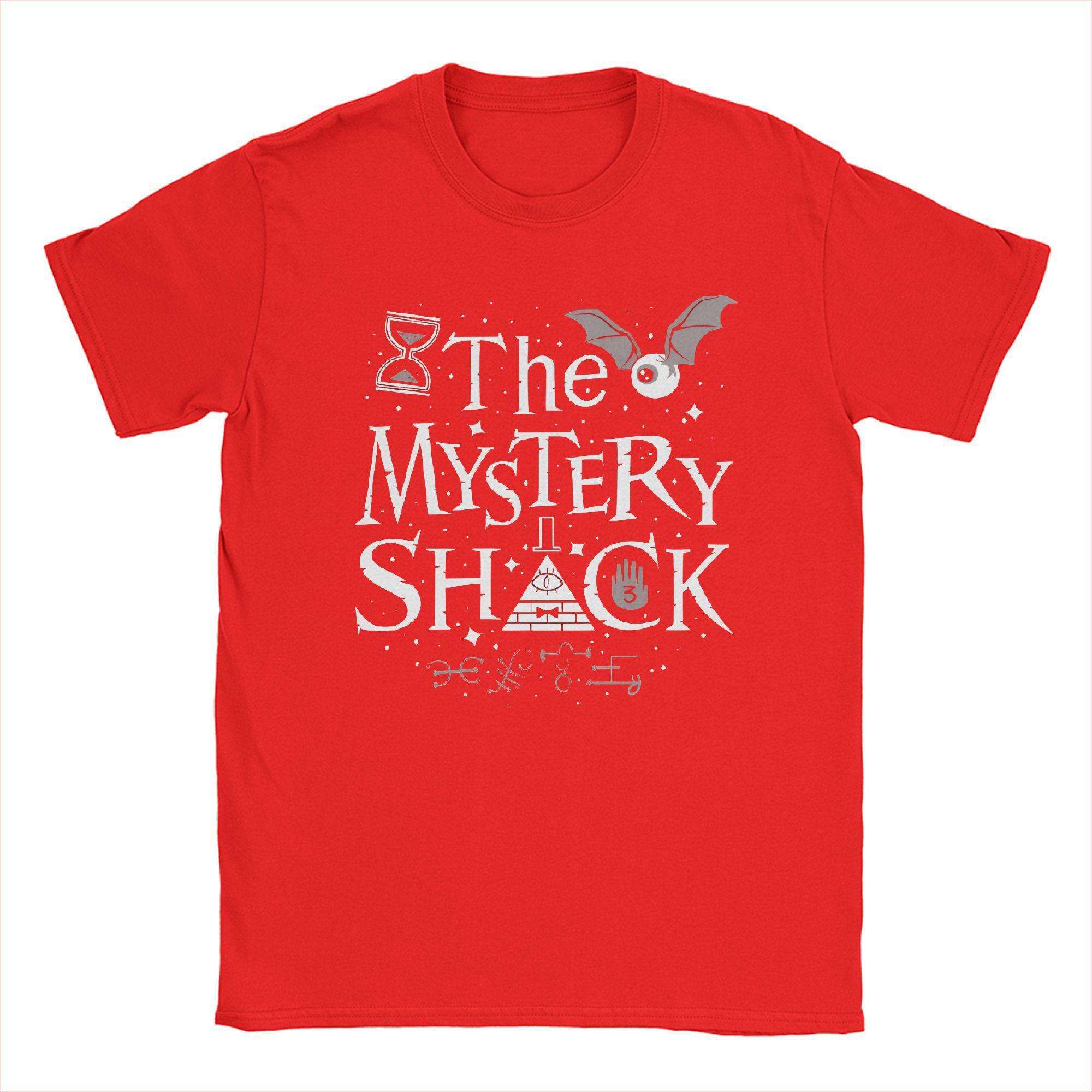 

Футболки Gravitys The Mystery Shack Zone Falls Мужские Билл Шифр Винтажные Хлопковые Футболки с Коротким Рукавом Одежда Большого Размера S