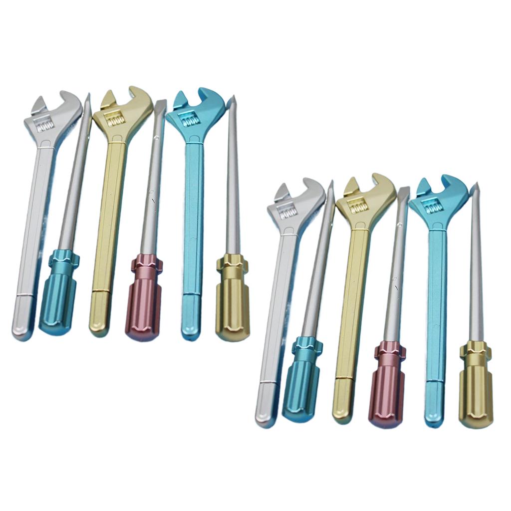 12 Stück Schraubenschlüsselform Gelstift Neuheit Gelstift Lustige Schraubendreherform Schreibstift Schreiben leichtgängig für Schülerbelohnung