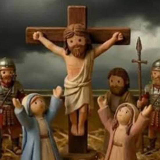 1/2 Stück Jesus Kreuzigungsszene Set in Blechdose Handgefertigt Taschenformat Miniatur Jesus Auferstehung Blech Harz Ornament Religiöse Dekoration
