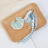 Hand-Woven Ladies Horn Bag Pendant Diy Braided Rope Pu Leather Bread Keychain  Kids Gifts