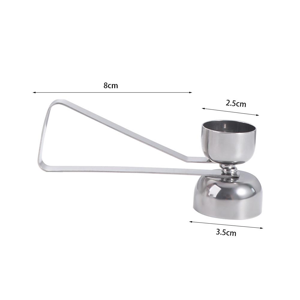 304 Stainless Steel Egg Cracker Double Head Egg Opener Egg Accessories Egg Top Remover Boiled Egg