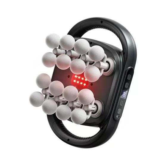 16-Head Electric Massager for Deep Tissue Relief 30 Levels Quiet Shoulder Massager Machine for Back