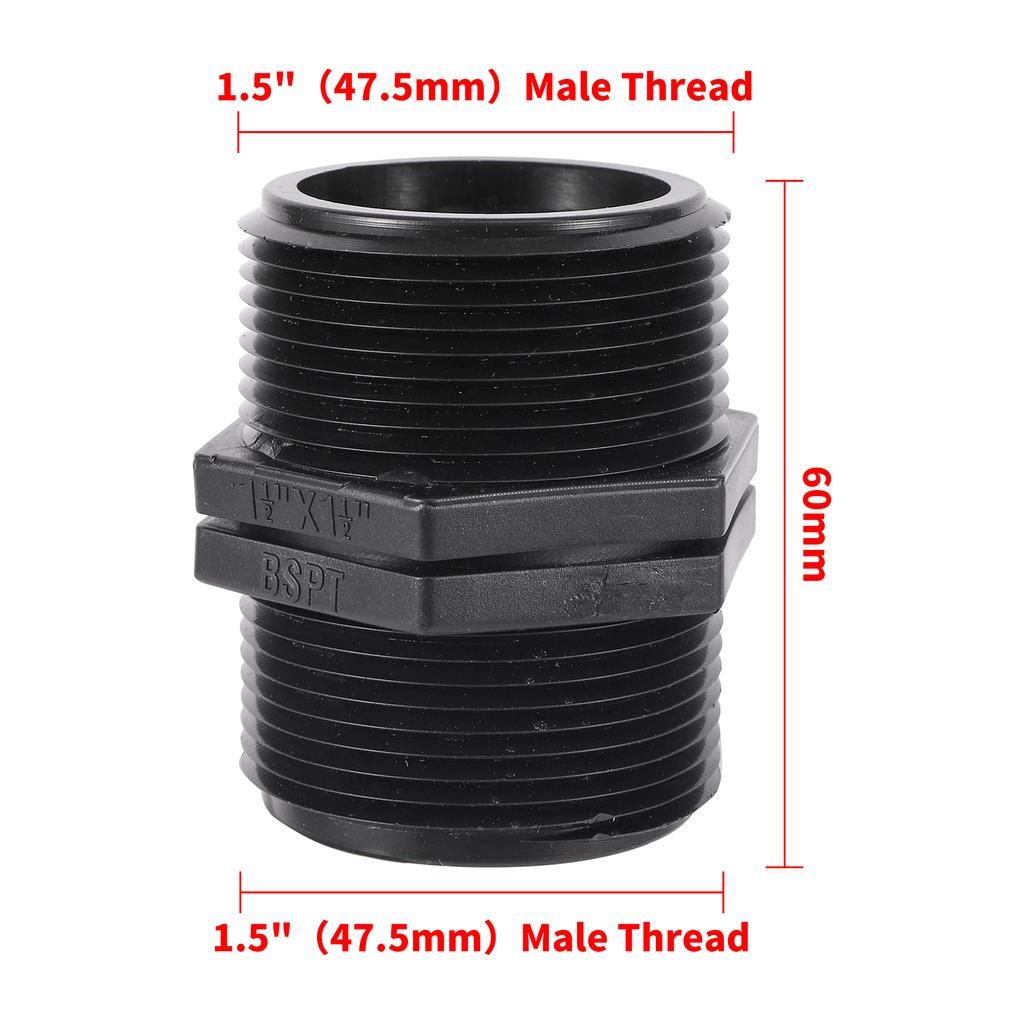 BSP Male Equal Adapter 1/2"3/4" 1"-2.5" Garden Irrigation Water Fitting Hose Barb to Pipe Fittings Aquarium Fish Tank Fittings