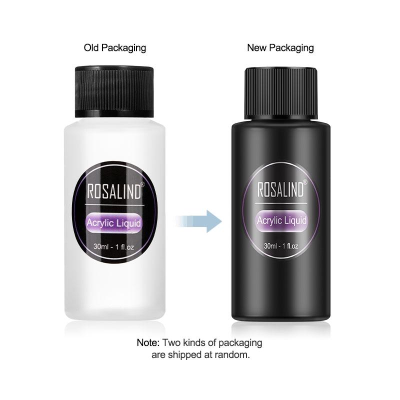 ROSALIND Acrylic Powder Poly Gel na nehty pro lak na nehty Dekorace Crystal Manikúra Sada Profesionální příslušenství na nehty