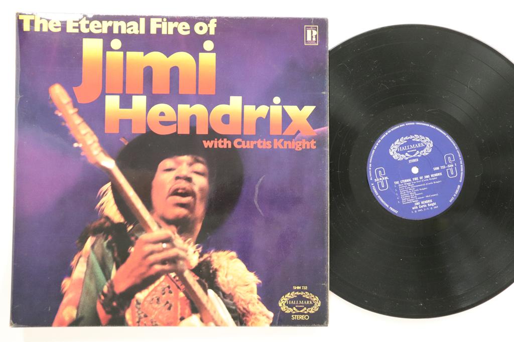 LP Record JIMI HENDRIX, CURTIS KNIGHT - Eternal Fire Of Jimi Hendrix SHM732 HALLMARK 1971 UK Rock Used