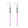 Green Lightsaber Dangle Earrings Unique Light Saber Pendant Drop Jewelry for Women Fans Cosplay Gifts War Movie Inspired