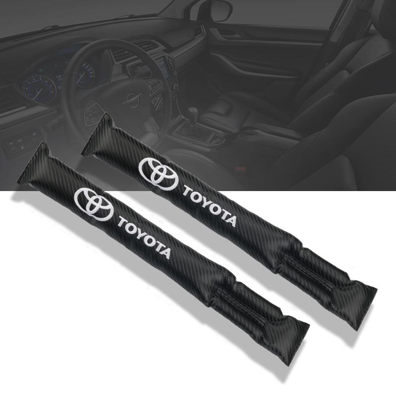 car sticker for toyota yaris camry Carbon Fiber Leakproof Protective Seat Gap Car Cover Pad chr corolla rav4 prius accessories I33