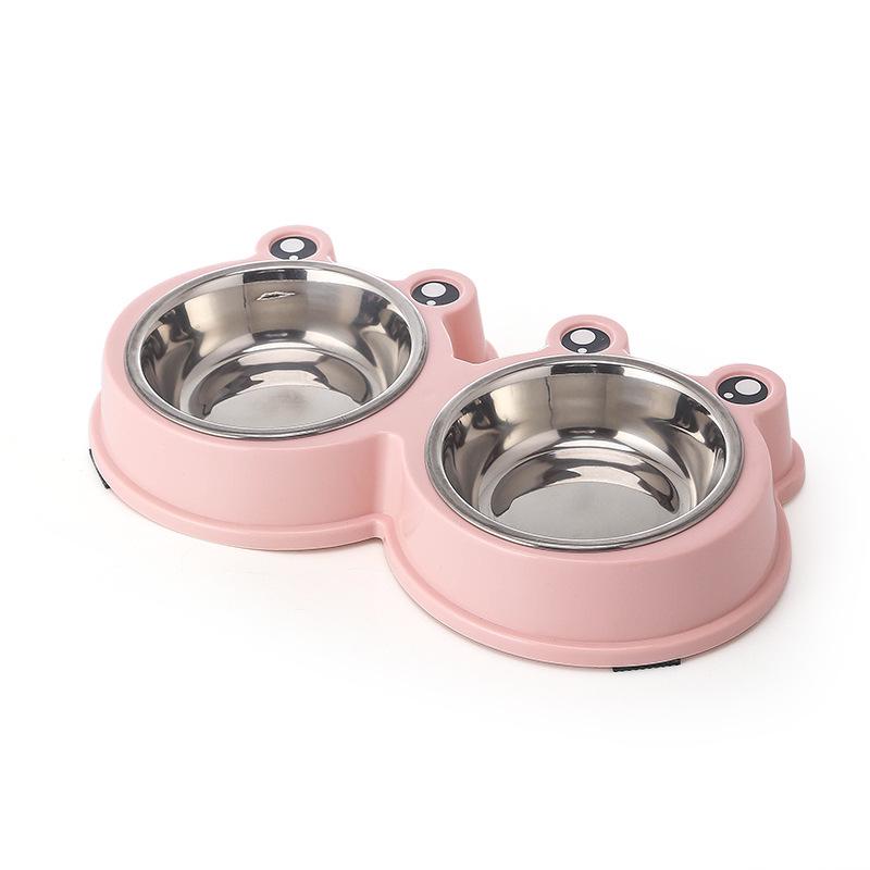 High-Foot Cat Bowl: Non-Slip, Anti-Tip, Slanted Design for Pet Neck Protection.