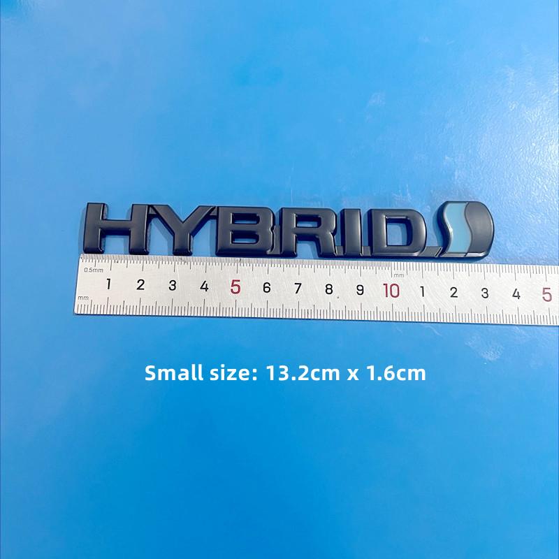 

Car Styling Hybrid 3D Grill Rear Trunk Fender Metal Chrome Zinc Alloy Emblem Badge for Toyota RAV 4 Prado Camry Corolla Yaris