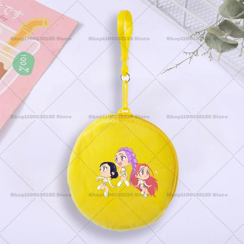 Kpop Demon Hunter Coin Purse Cute Boys Girls Portable Wallet Minnie Cartoon Printed ID Card Storage Bag Children Birthday Gifts