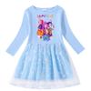 Kids' Kpop Demon Slayer Rainbow Sequins Princess Dress - Short Sleeve Summer & Long Sleeve Spring/Autumn