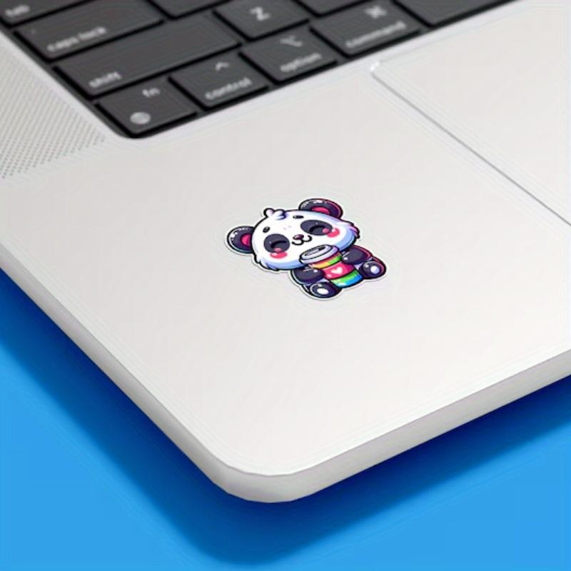Cute Panda Bear with Coffee Sticker Durable for Laptop, Car, Luggage, Skateboard & More - Perfect for Teens, Adults, Creative Decor & Gifting