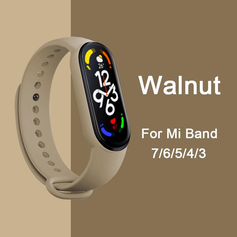 Strap for Mi Band 6 7 Bracelet Sport Silicone Watch Wristband Miband6 Band4 Correa Belt For Xiaomi Mi Band 3 4 5 6 7 Accessories
