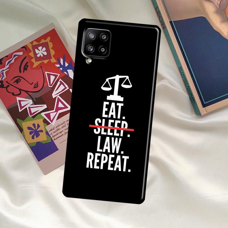 Lawyer Judge Pattern Art Case For Samsung Galaxy A52 A32 A12 A33 A06 A16 A26 A36 A56 A15 A53 A13 A34 A54 A14 A35 A55