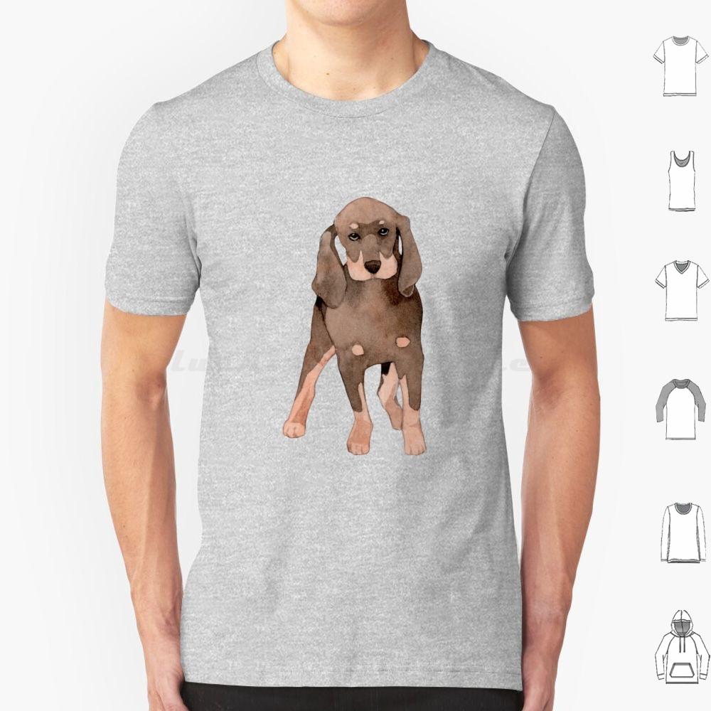 Cute Coonhound Puppy For Dog Lovers T Shirt 6xl Cotton Cool Tee Coonhound Dog Hound Redbone Coonhound Bluetick Coonhound Dogs