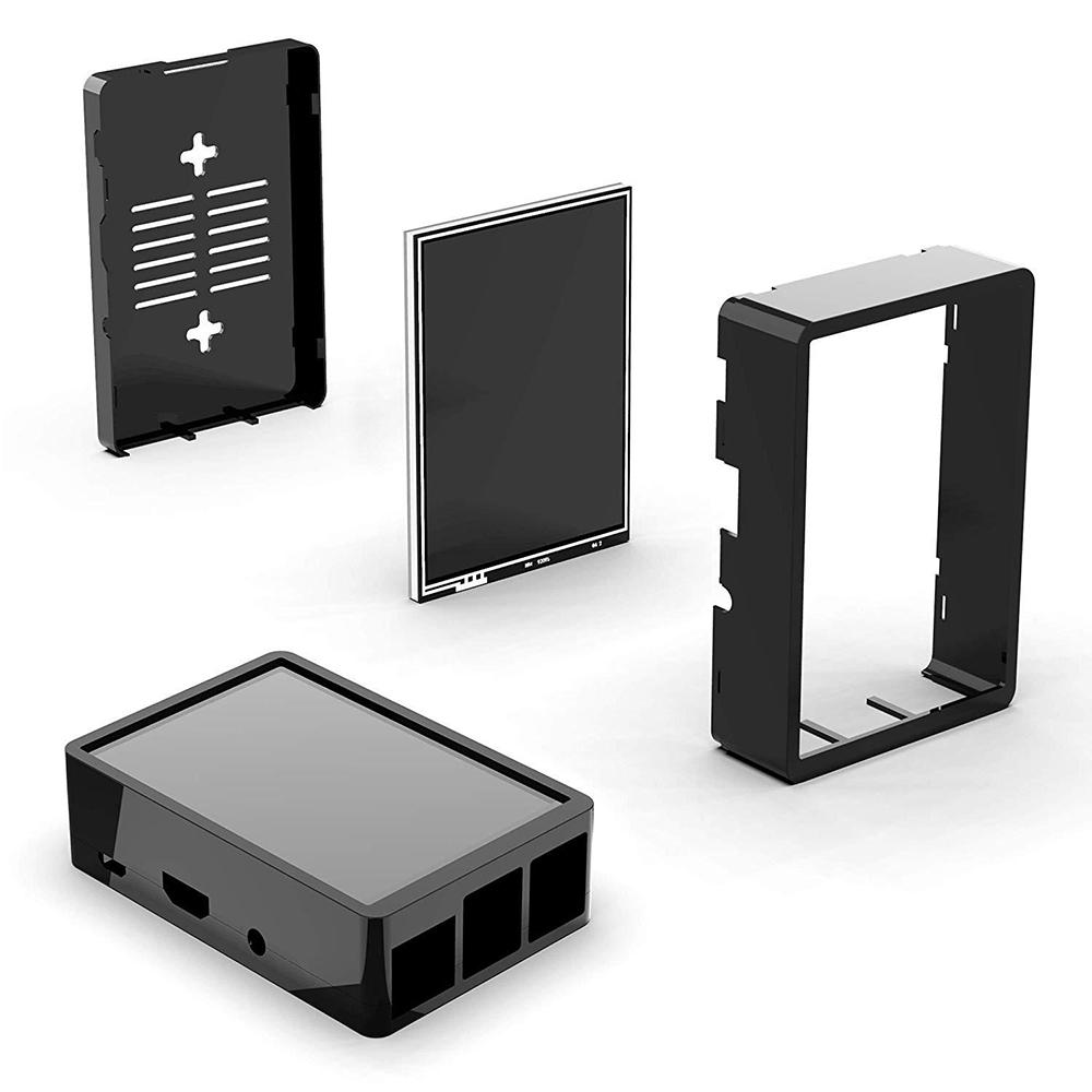 

Новий 3,5-дюймовий РК-дисплей SPI, сенсорний екран із чорним корпусом для Raspberry Pi 3B+ 3B