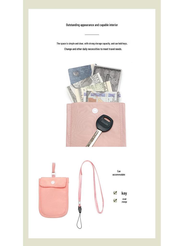 Şık Naylon Bozuk Para ve Kartlık: Kadınlar için Ultra İnce, Vücuda Oturan ve Gizli Stil Seyahat Çantası