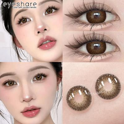 Low Price Colored Contact Lenses OMG Pattaya Natural Lenses Koean Round Softlens Annual Use Cosmetics