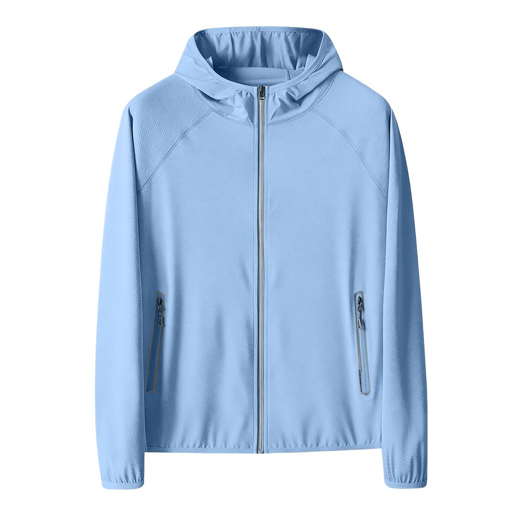 Men's loose-fitting casual hooded jacket