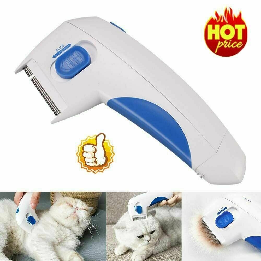 Electric Pet Flea Lice Cleaner Comb Grooming Tool For Cats Dogs Chemical-free And Effective